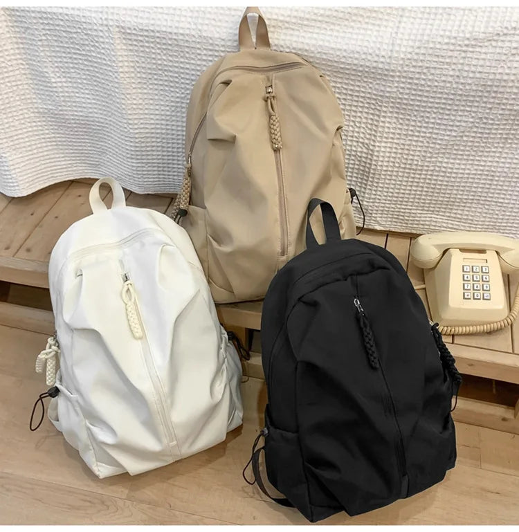 Large Capacity Schoolbag for Boys and Girls, High School and College Students, Simple Casual Sports Backpack, Fashion Travel Backpack
