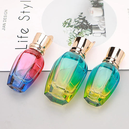 Perfume Bottle 30ml 50ml Glass Colorful Large Capacity Perfume Atomizer High Capacity Empty Container Portable Refillable