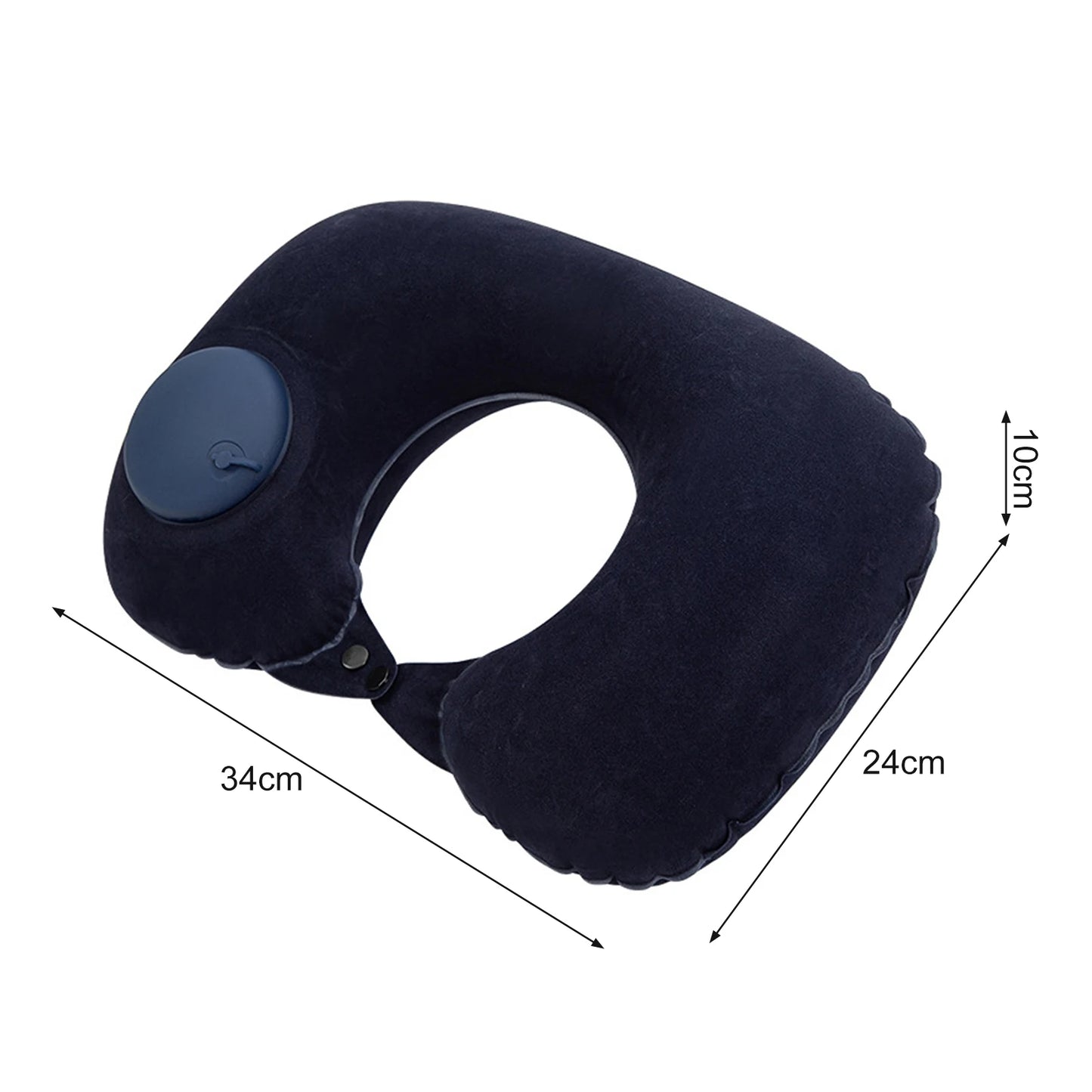 Almohada de cuello en forma de U, inflable, para aliviar la fatiga, para viajes, reposacabezas de vuelo, cojín para dormir en forma de U para avión.