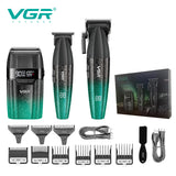 VGR Hair Trimmer Professional Hair Clippers Adjustable Hair Cutting Machine 9000 RPM Cordless Clippers and Trimmers Set V-640 S3