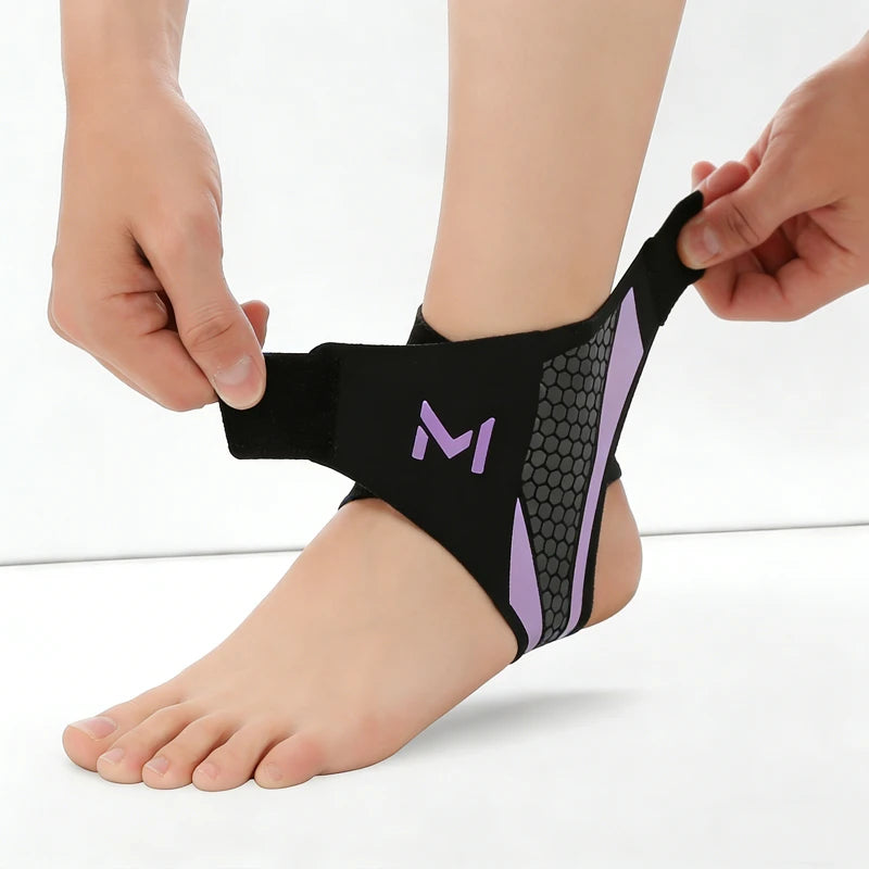 Ankle Brace Support Sleeve Plantar Fasciitis Night Splint Compression Bandage for Foot Pain Relief Sports Soccer Basketball