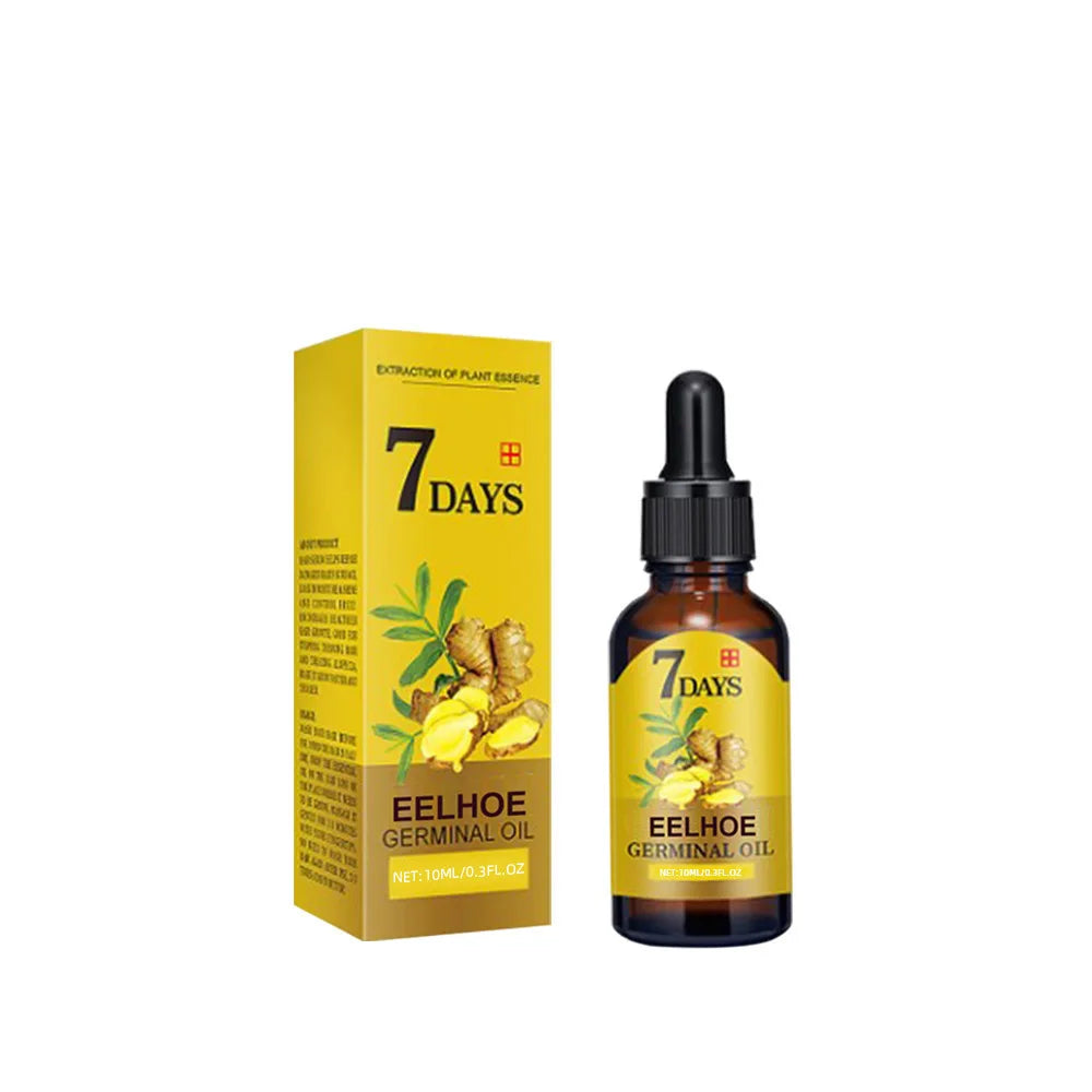 Aceite capilar de jengibre EELHOE para el crecimiento del cabello, tratamiento anticaída, esencia natural, hidratación, solución nutritiva, productos para el cuidado capilar. 