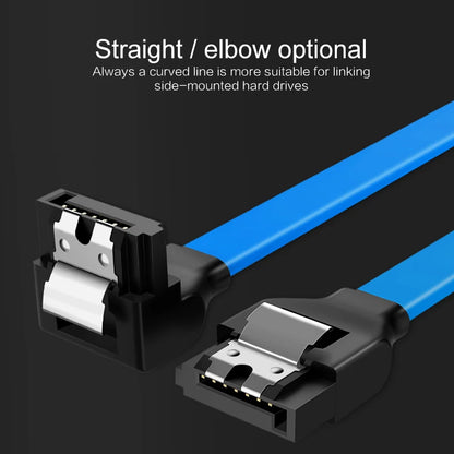 Cable de datos serial para disco duro de estado sólido Sata 3.0 de 40/50 cm, 6 Gb/s, multiespecificación, flexible, de transmisión rápida.