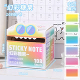 Mr. Paper 6Style 105Sheets/roll Pull-out Sticky Notes Student Stationery Sticky Notes Transparent Color Sticky Notes