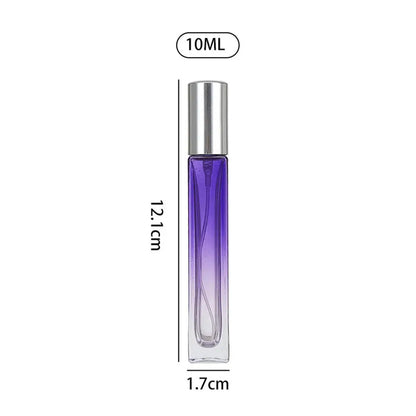 5ml/10ml Gradient Color Perfume Bottle Square Glass Spray Bottle Travel Portable Sample Fragrance Atomizer Refillable Container