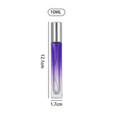 5ml/10ml Gradient Color Perfume Bottle Square Glass Spray Bottle Travel Portable Sample Fragrance Atomizer Refillable Container