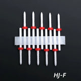 10pcs Ceramic Nail Drill Bits Set, Electric Manicure & Pedicure Milling Cutter, For Nail Polishing Machine