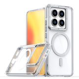 Luxury Magnetic Clear Case for Redmi 15C Note 14 13 12 Pro Plus 4G 5G For Magsafe Cover for Xiaomi 15T 14T Pro Poco X7 Pro Case
