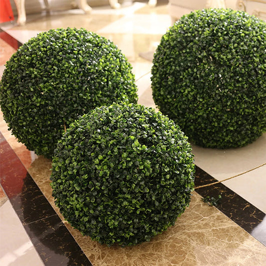 Bola de planta artificial ecológica de aspecto realista y larga duración. Ideal para interiores y exteriores.
