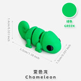 10/50pcs 3D Printed Simulation Toys Mini Animal Model Home Ornament  Cartoon Figure Birthday Gift Sets Decompression Kid Toy