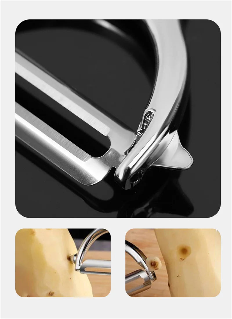 Stainless Steel Peelers & Zesters Multifunctional Vegetable Fruits Peeler Potato Carrot Grater Cutter Household Kitchen Gadgets