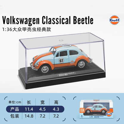 CCA 1:43 BMW Gulf Oil Station Shell Station McLaren Lamborghini Series Racing Alloy Car Model Toy Car Casting Pullback Function