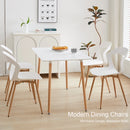 4Pcs/Set Hollow Dining Chairs Modern Simple Household Back Stool Nordic Negotiation Chair Plastic Chair Cosmetic Chair White
