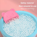 2pcs Set Infant Silicon Head Massager Fetal Head Fat Comb Toddler Bathing Soft Comb Newborn Hair Cleaning Baby Care Accessories