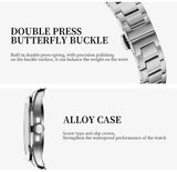 NIBOSI Luxury Men‘s Watches Business Waterproof Male Clock Luminous Silicone Band Date Square Quartz Man Watches Reloj Hombre