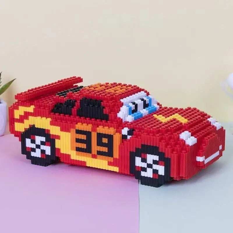 1258-Piece Red Sports Car Building Block Set, Experience the Essence of Racing Culture, the First Choice for Birthday, Christmas, and Thanksgiving Gifts
