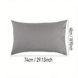 1pc 100% Cotton brushed Color block Pillowcases , Super Soft and Cozy, Wrinkle, Fade, Resistant with Envelope Closure