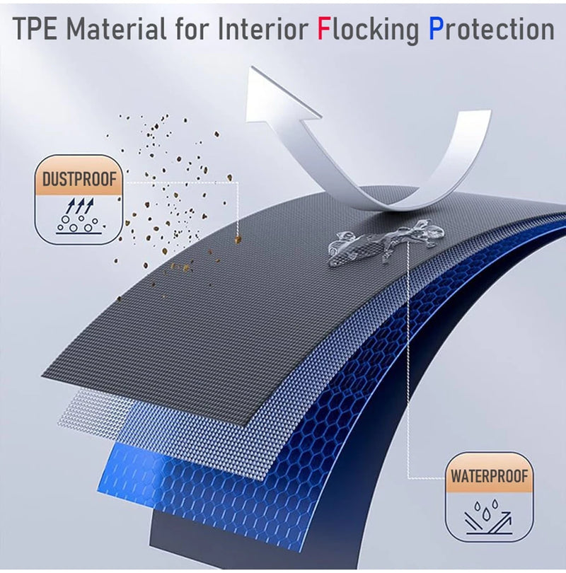 USVOTOV Trunk Organizer for Tesla Model Y Juniper Launch Refresh 2025 Rear Trunk Storage Bins Side Box Organiser TPE Accessories