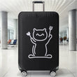 Cat pattern luggage protection cover, suitable for 18-32 inch luggage covers, luggage handle gloves, travel accessories