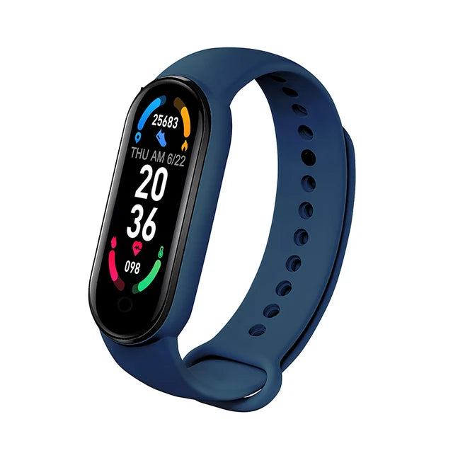 M6 Smart Watch Fitness Tracker Men Women Sports Bracelet Heart Rate Blood Pressure Monitor Waterproof Multifunction Watches 