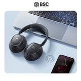 Fone de Ouvido Sem Fio Baseus EH10 NC ANC com Cancelamento de Ruído Híbrido Adaptativo de 45dB, Hi-Res LDAC, Bluetooth 6.0 e 80 Horas de Autonomia