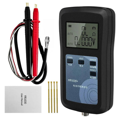 Medidor de resistencia interna de baterías de litio de alta precisión de 4 cables YR1030+/YR1035+, grupo 18650 para vehículos eléctricos de 100 V