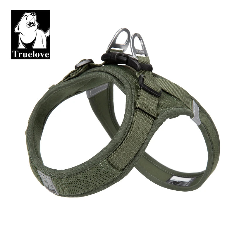 Truelove Pet harness For small and medium Dog Breathable Nylon Mesh Outdoor Training Adjustable Chest Heavy Duty TLH3013