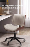 Silla de ordenador italiana de madera maciza, ligera y de lujo, ideal para el hogar, ideal para estudios de larga duración, giratoria y elevable, ideal para reuniones y oficinas.