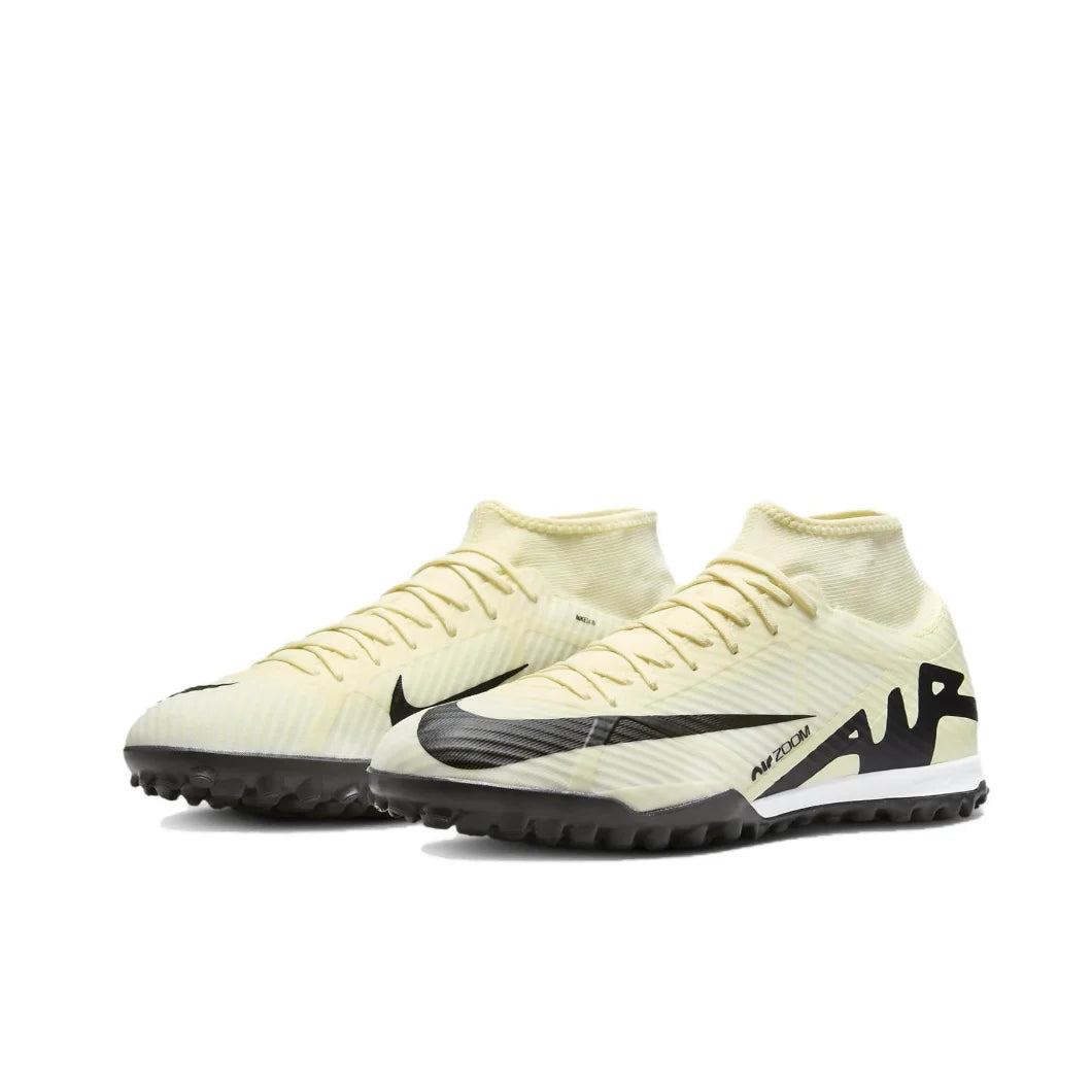 Botas de fútbol Nike Original Mercurial Superfly 9 TF para hombre, color beige, con agarre cómodo, antideslizantes y para césped artificial duro.