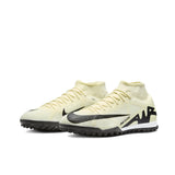 Nike Original Beige Mercurial Superfly 9 TF Men's Soccer Cleats Comfortable grip non-slip hard artificial turf