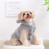 Winter Pet Puppy Hoodie Sweater For Small Medium Dogs Cats Warm Fleece Dog Clothes Coat Yorkshire Chihuahua Jacket Pug Costume