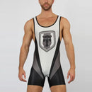 Kennel Club CB13 Men's Zipper Back Singlets Sexyman Bandit One Piece Sleeveless Gym Sports Fitness Clothing 