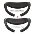 For Meta Quest 3 Face Mask Cover AMVR Upgraded 3-in-1 Facial Interface PU Leather Ice Silk Fabric / Replacement Foam Pad