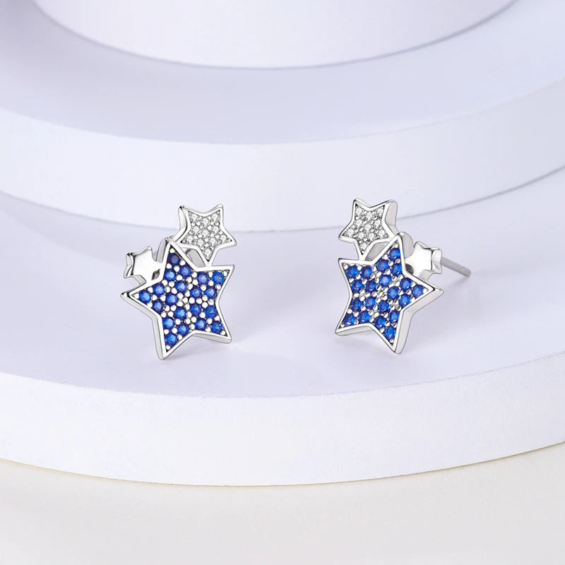 Real 925 Sterling Silver Colorful Dragonfly Butterfly Animal Earrings For Women Exquisite Birthday Anniversary Jewelry Gifts