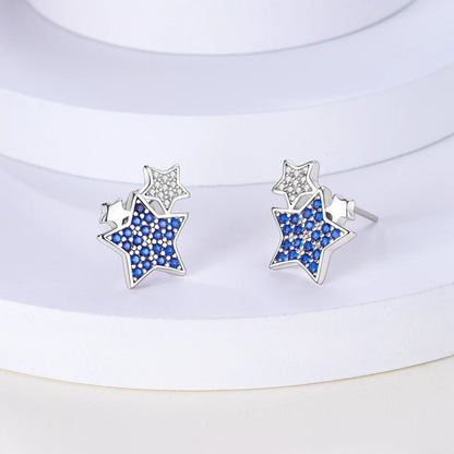 Real 925 Sterling Silver Colorful Dragonfly Butterfly Animal Earrings For Women Exquisite Birthday Anniversary Jewelry Gifts