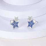 Real 925 Sterling Silver Colorful Dragonfly Butterfly Animal Earrings For Women Exquisite Birthday Anniversary Jewelry Gifts