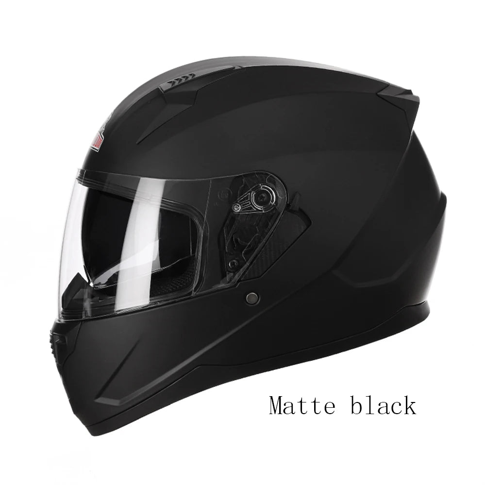 Motorcycle Helmet Full Face Double Lens Capacete Professional Men Women Four Seasons DOT ECE Approved Safety Protective Casco