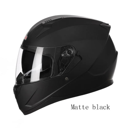 Motorcycle Helmet Full Face Double Lens Capacete Professional Men Women Four Seasons DOT ECE Approved Safety Protective Casco
