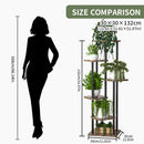 Estante de almacenamiento para plantas y flores, de 4, 5 y 6 niveles, organizador de almacenamiento para jardín interior y balcón.