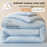100% Cotton Filled Super Soft Autumn Winter Quilt Lightweight Fluffy Warm Duvets Core Grade A Comfort Quilted Double Comforter