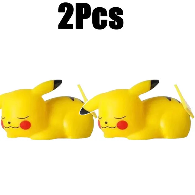 Pokemon Pikachu Anime Soft Night Light, Luz LED bonito, Luz de cabeceira do quarto, Decoração do quarto, Decoração de mesa Kawaii, Dute Light, Novo