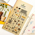 Suatelier City Stickers Korea Scrapbooking DIY Deco Sticker Junk Journal Supplies Planner Diary Photo Album Craft Material