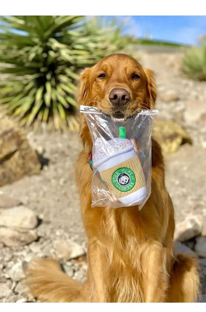 Juguete de peluche para perro, batido de leche, juguete masticable, chirriador ruidoso, relleno de algodón, juego interactivo para cachorros, ayuda para la dentición, juguete divertido y duradero.