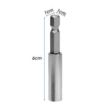 10/1pcs Magnetic Screwdriver Extension Hex Shank Extended Connecting Rod Carbon Steel Screwdriver Bit Holder Power Tools