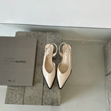 Summer Women's Cover Toe Sandals Elegant Shallow Slip On Shoes Comfort Low Heel Dress Street Style Shoes
