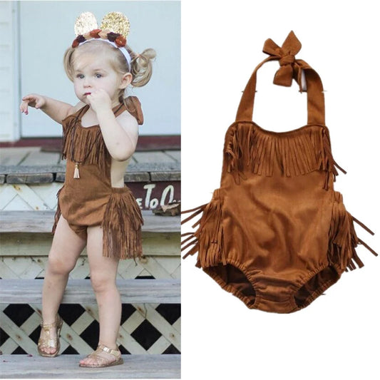 Unisex Infant Indian Romper Halloween Costume Baby Native American Costume