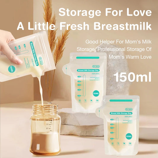 Disposable Breast Milk Storage Bag, BPA Free, Frozen, Capacity, 150ml, 250ml, 30pcs 
