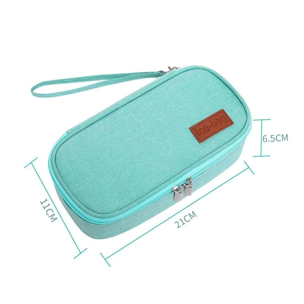 Saco refrigerando portátil da insulina Protetor da pílula de Oxford Congelador impermeável de drogas para diabetes Medicla Cooler Bolso diabético