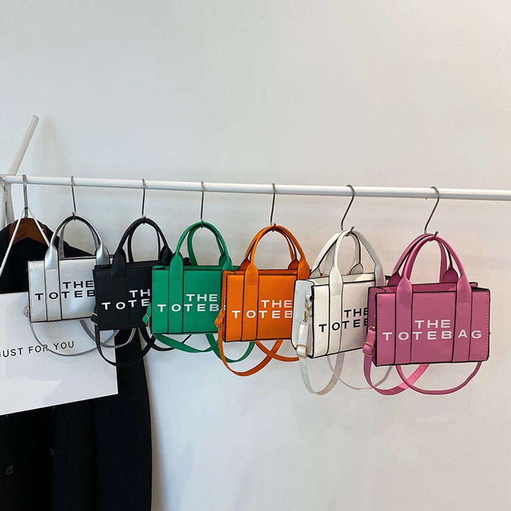 PU Leather Tote Bag for Women, Fashion Handbag, Top Handle Bag, Casual Crossbody Bag, Simple Shoulder Bag 