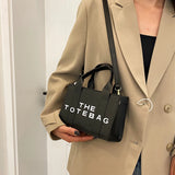 PU Leather Tote Bag for Women, Fashion Handbag, Top Handle Bag, Casual Crossbody Bag, Simple Shoulder Bag 